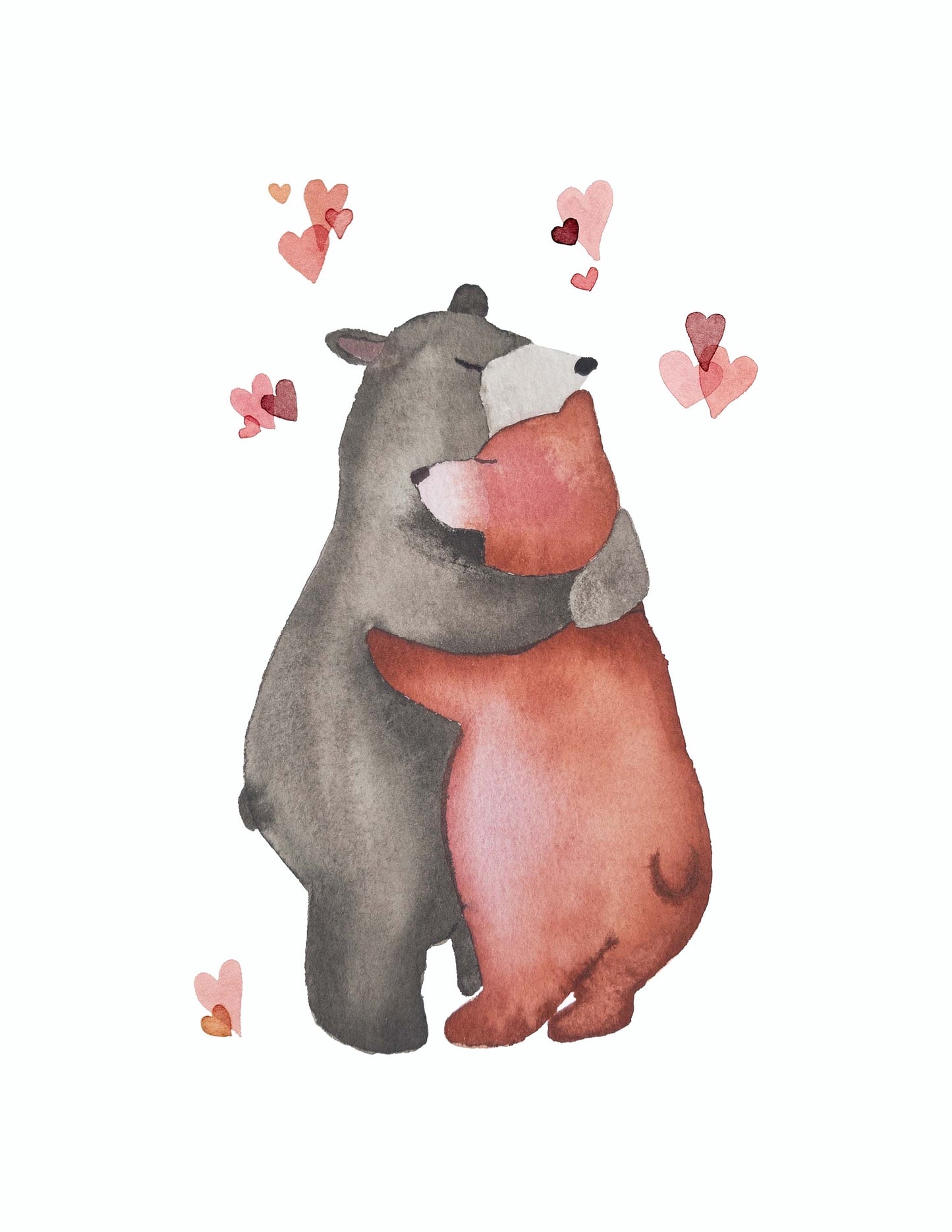 Affiche ours amoureux