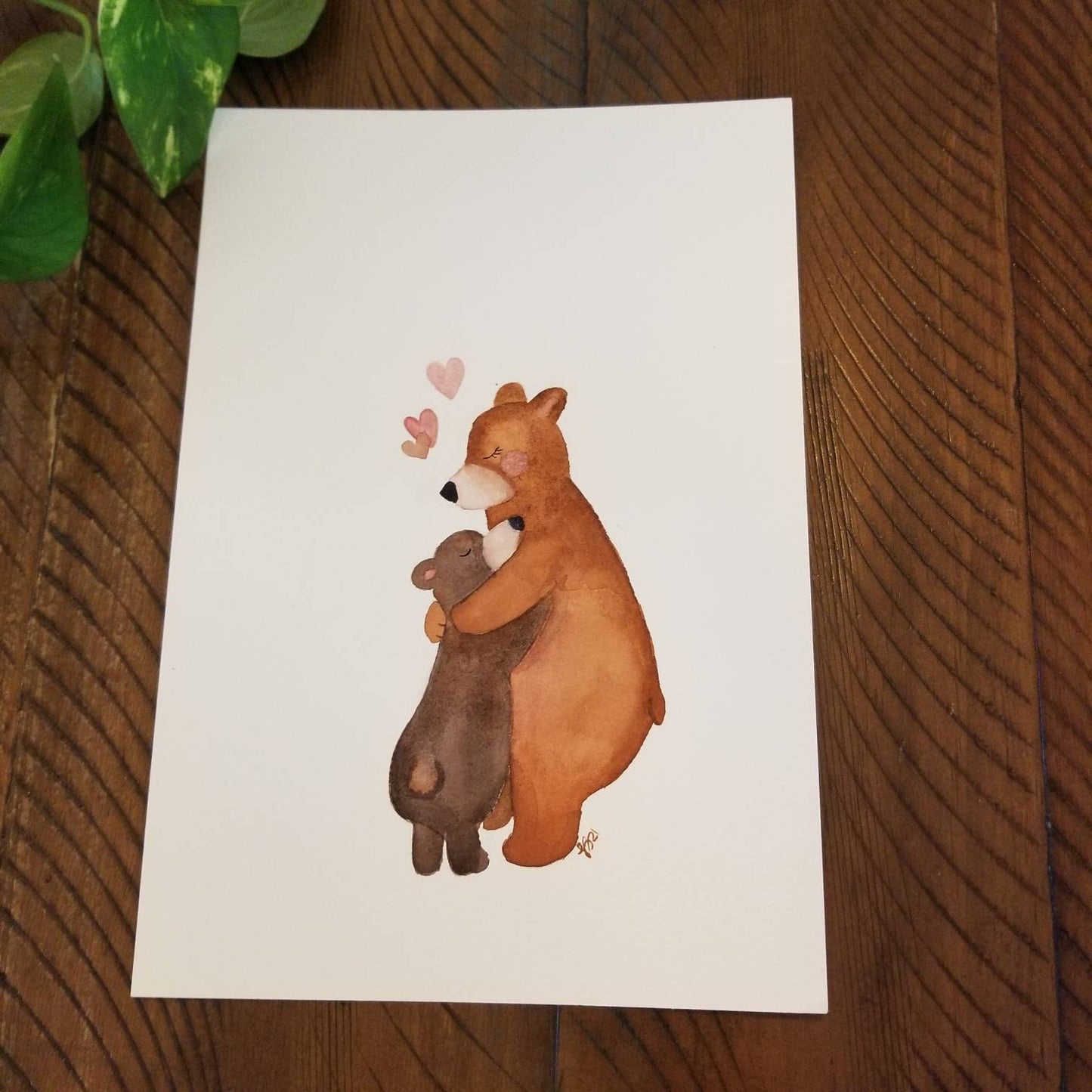 Maman et bébé ours