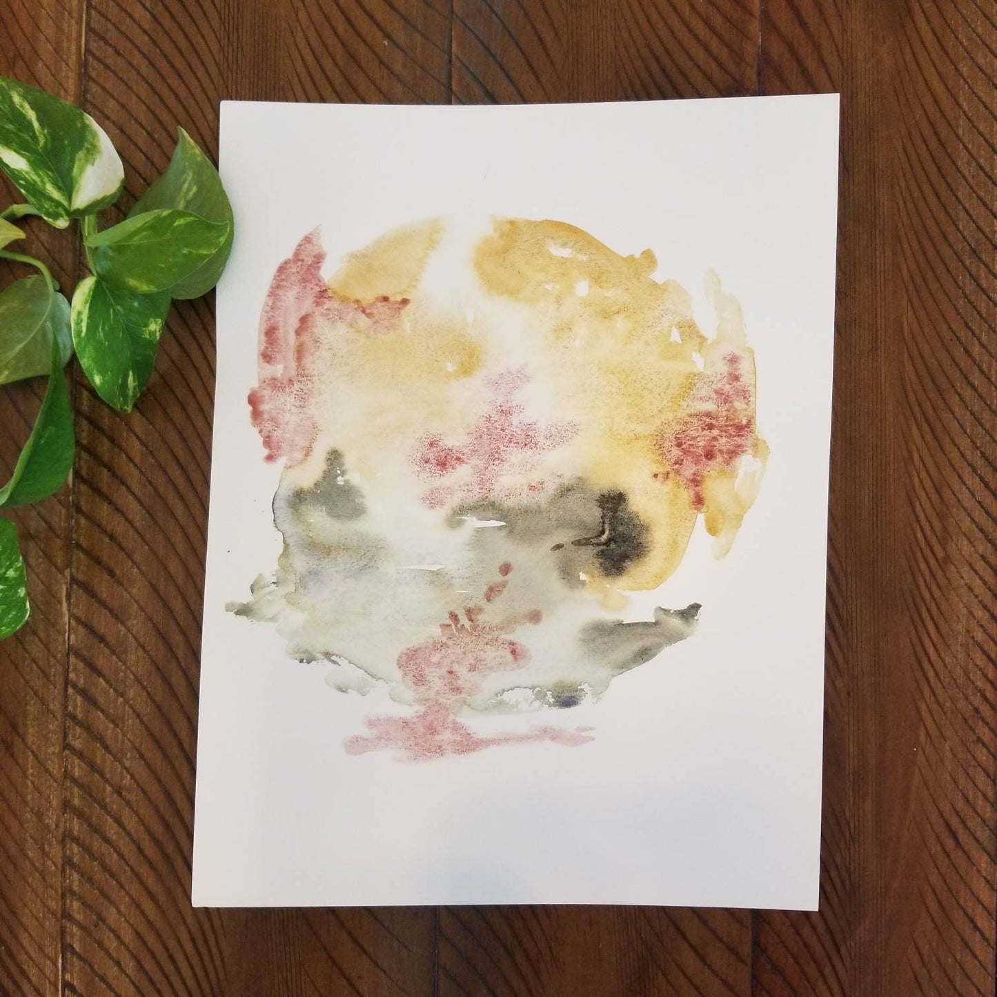 Vers la lumière - aquarelle originale sur papier hahnemuehle