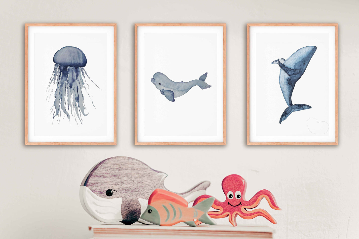 Trio d'affiches Bleu de mer