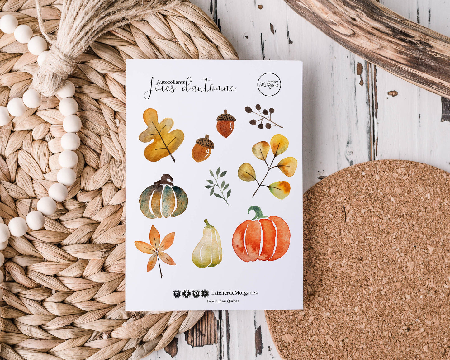 Autocollants joies d'automne