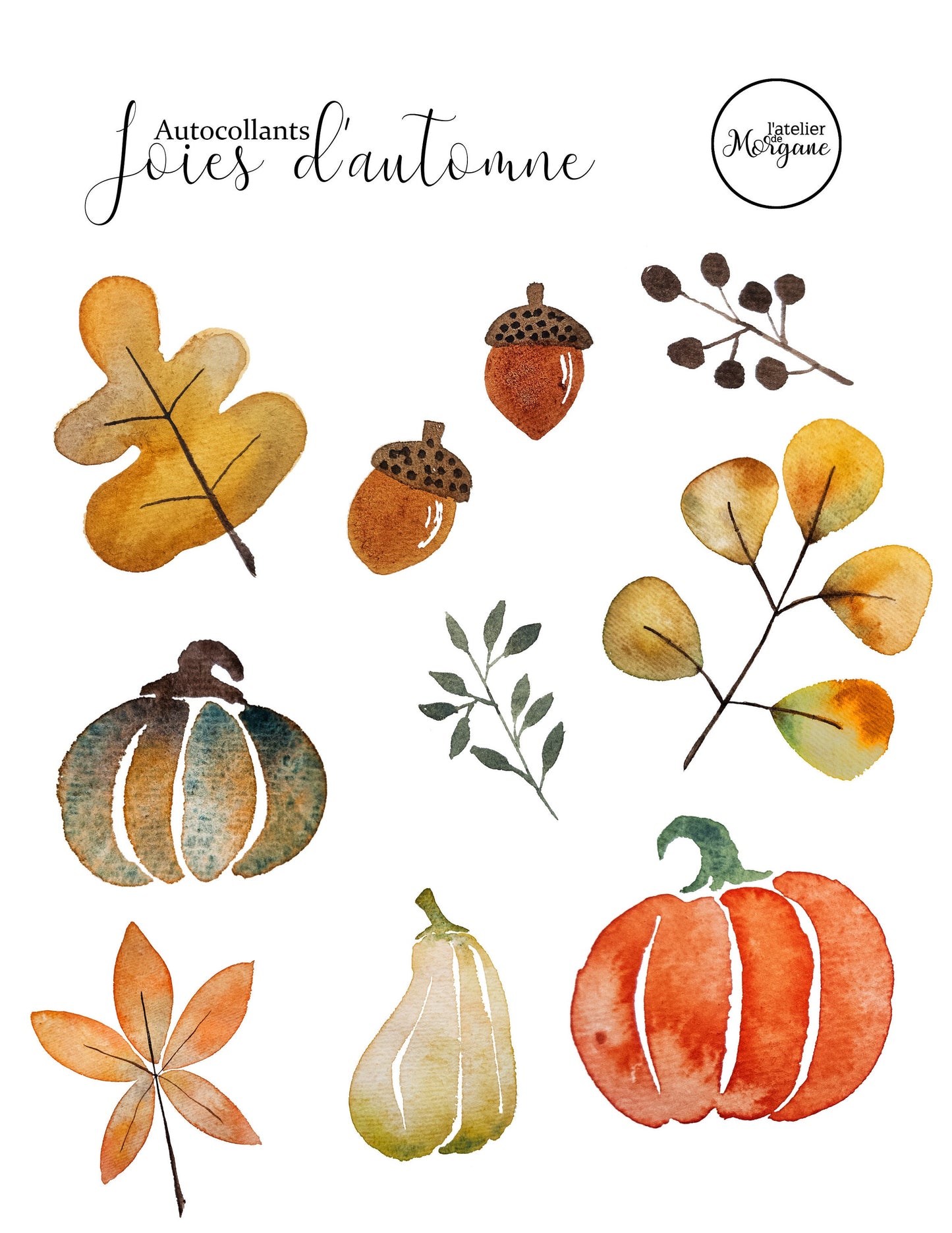 Autocollants joies d'automne