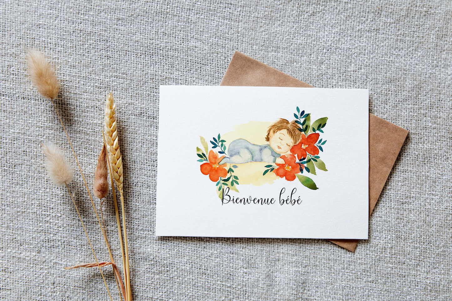 carte bienvenue bébé