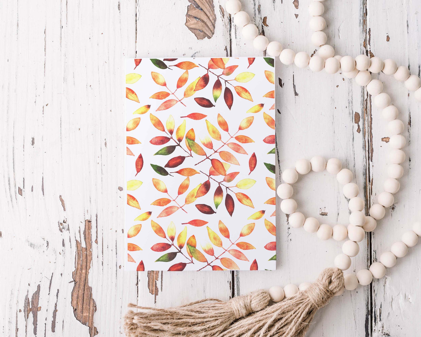 Cahier de notes - feuilles d'automne