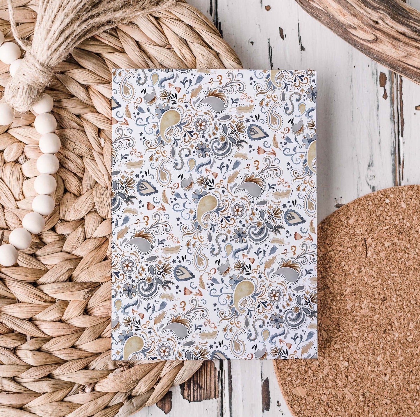 cahier de notes - paisley