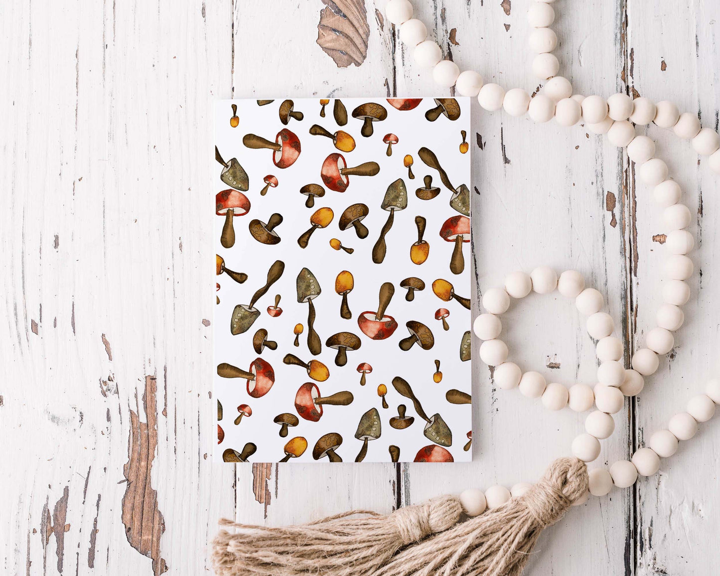 cahier de notes - champignons