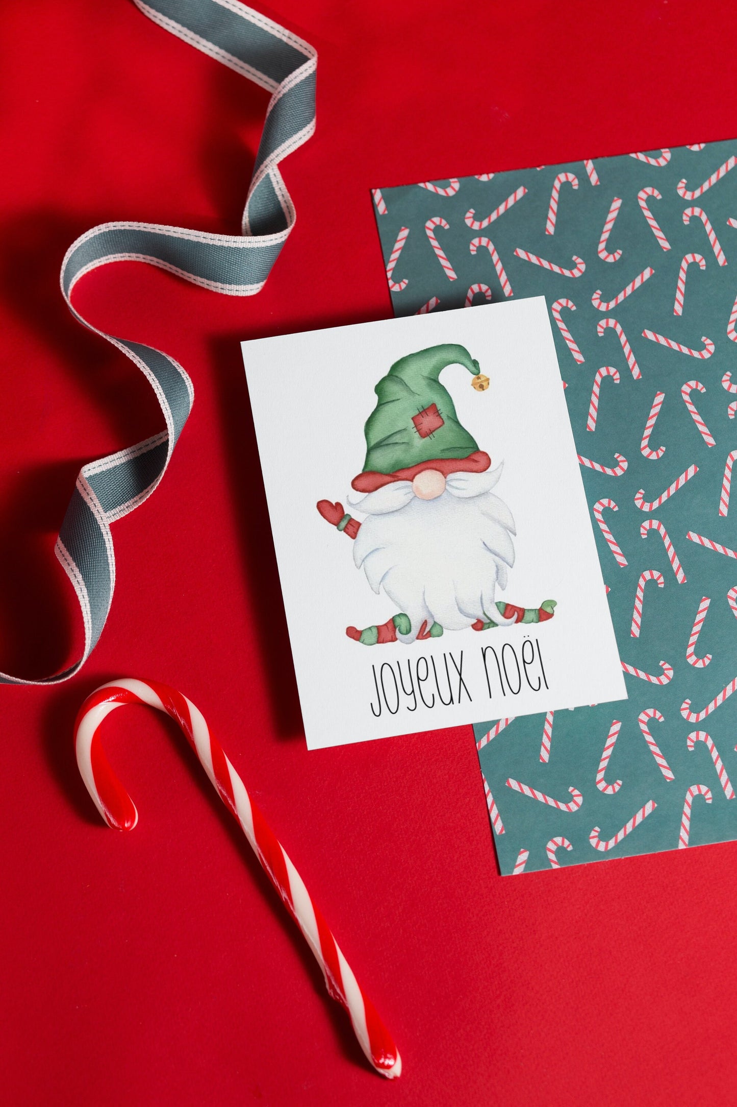 Carte de Noël - gnome