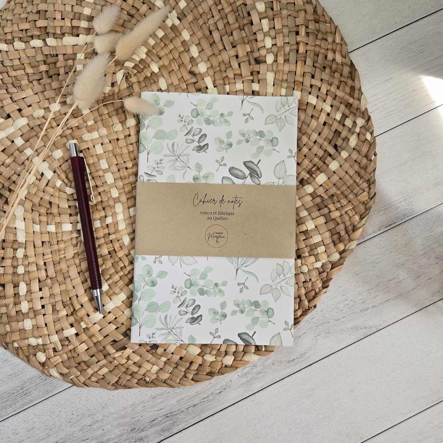 cahier de notes - eucalyptus
