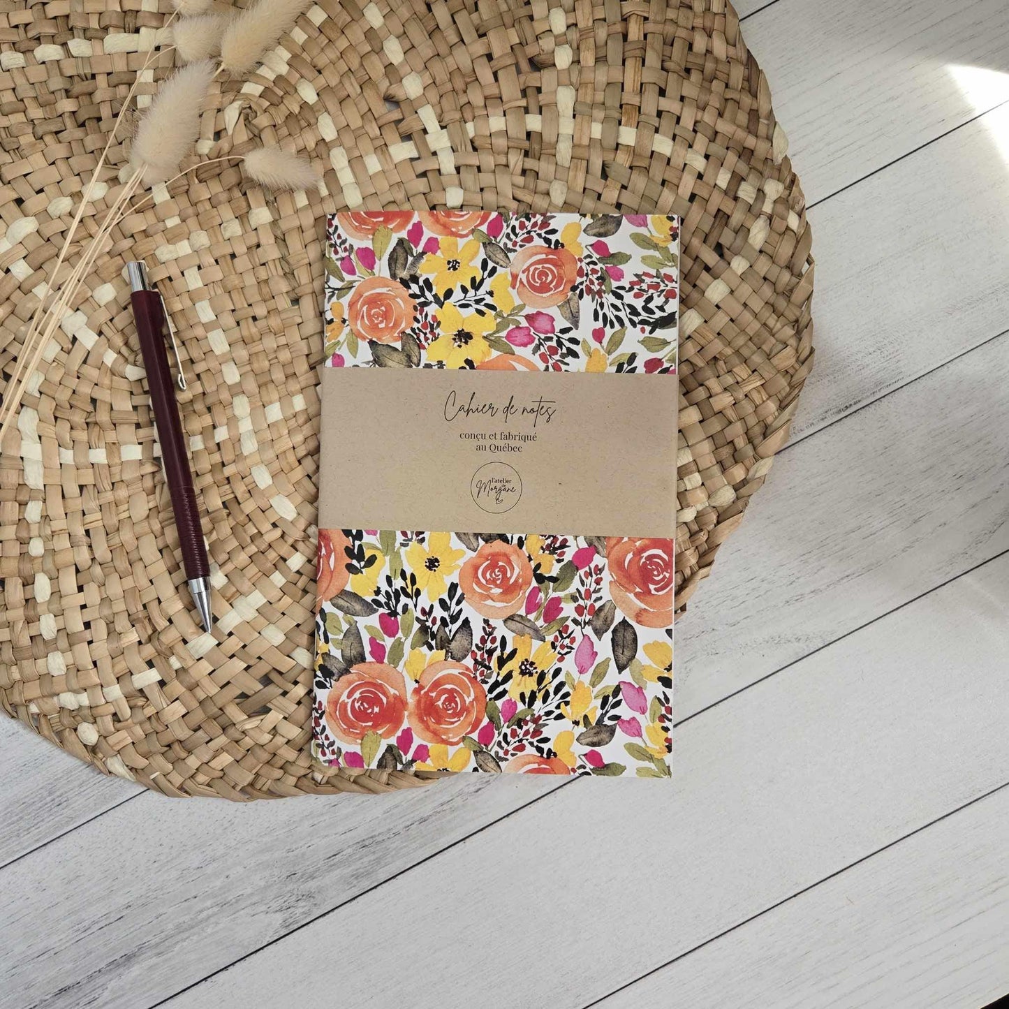 cahier de notes - bouquet mimi