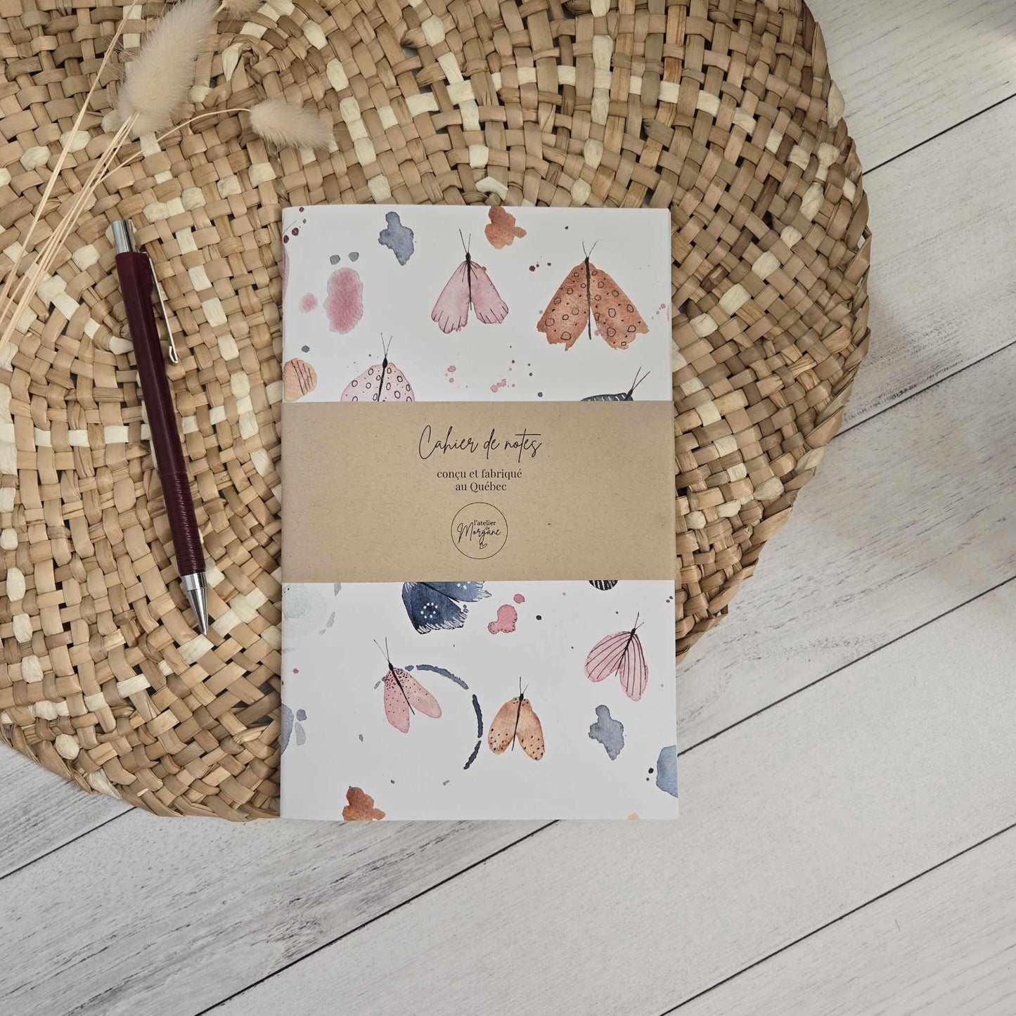 cahier de notes - papillons