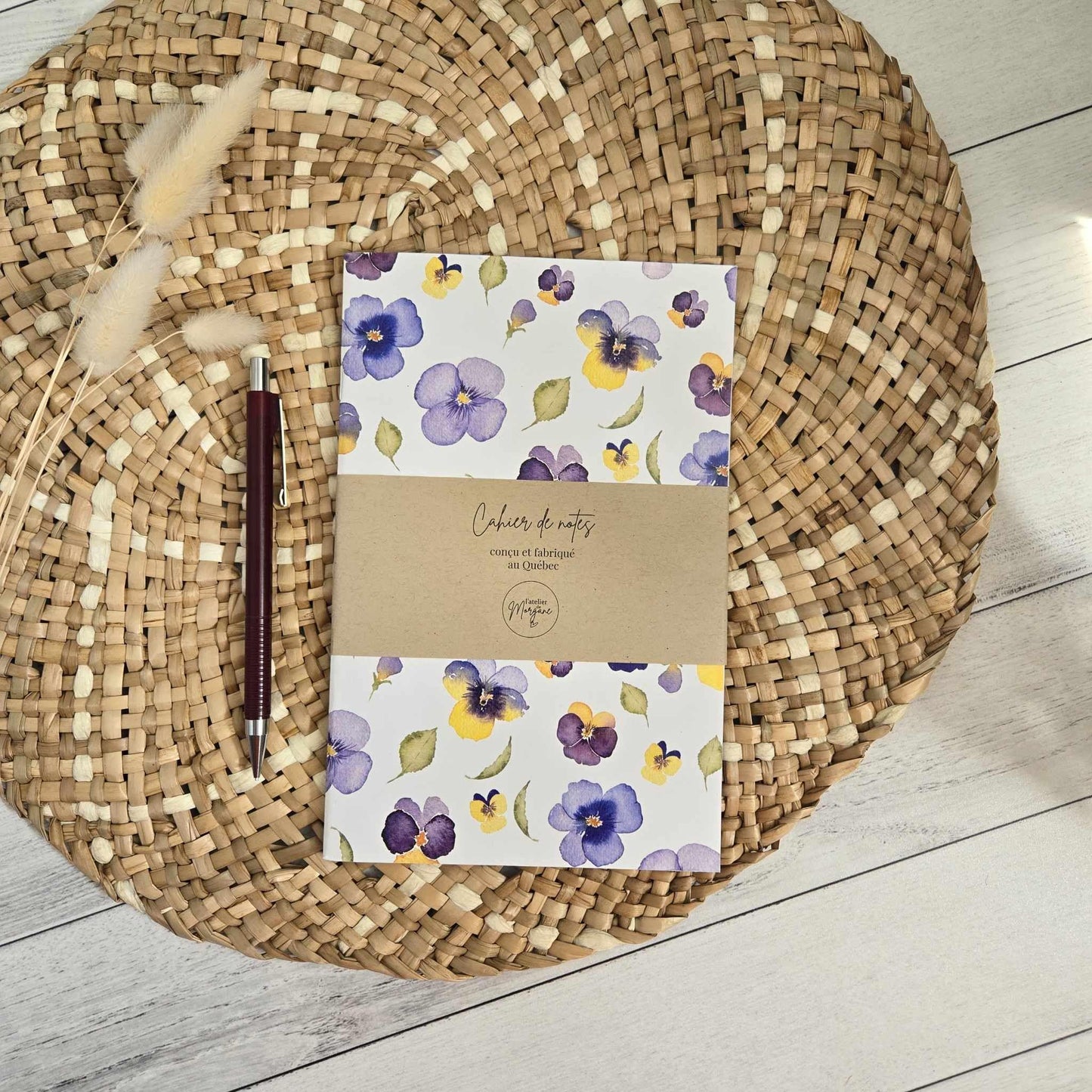 cahier de notes - pensées