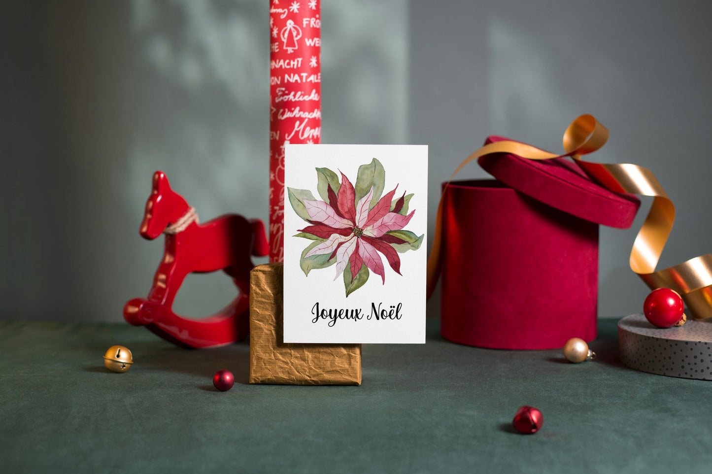 Carte de Noël - poinsettia de Cindy-Lou
