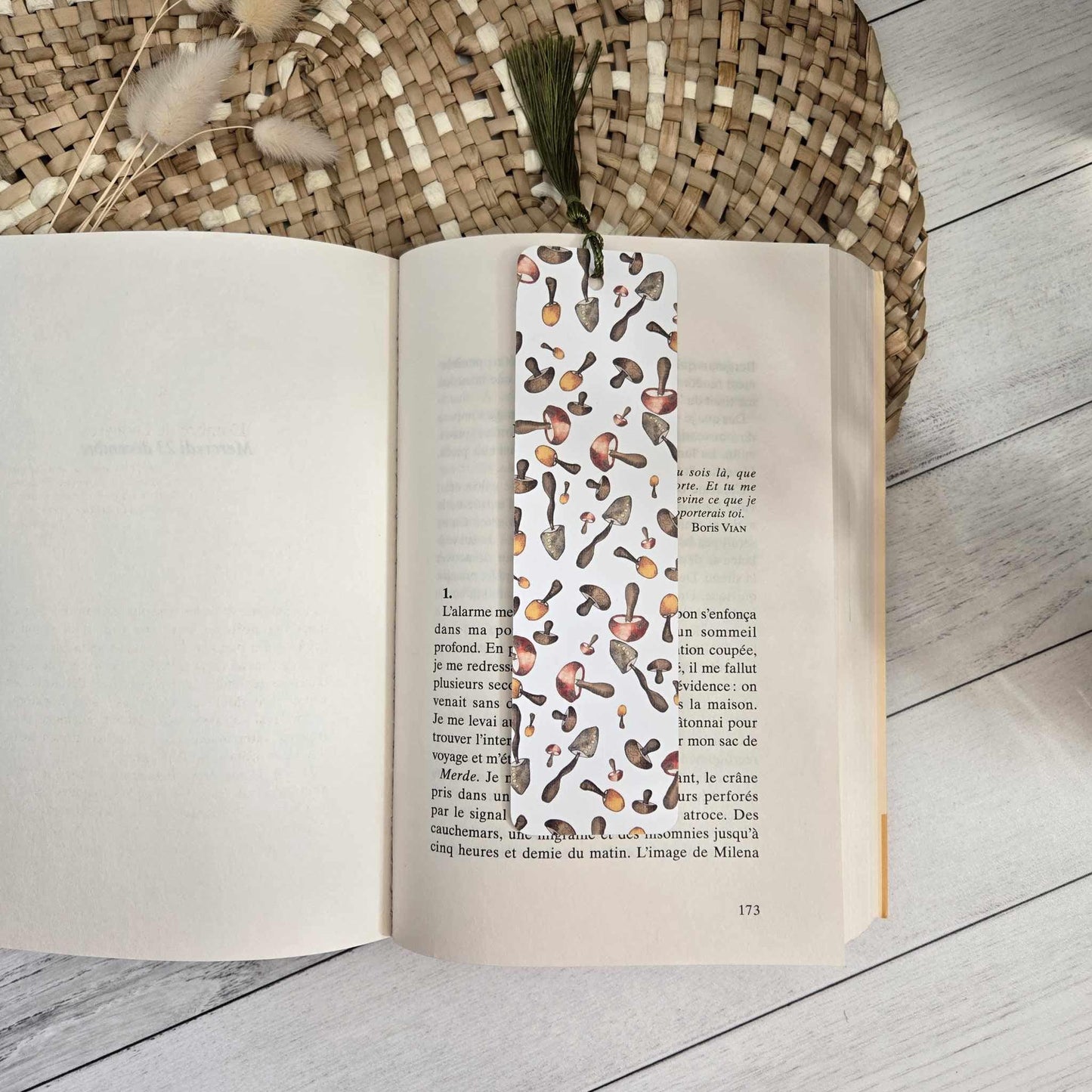 Signet illustration aquarelle champignons