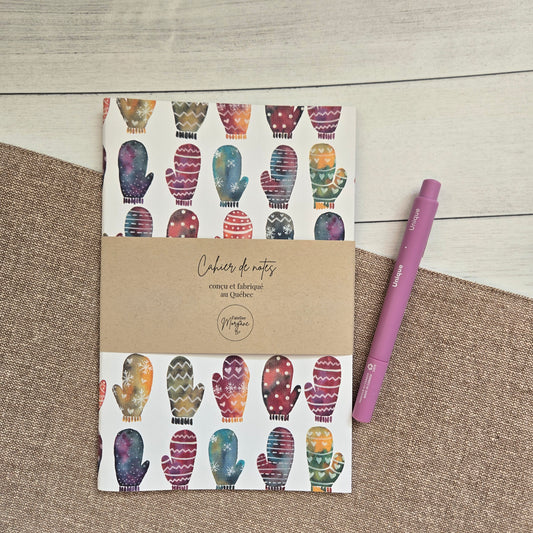 Cahier de notes mitaines