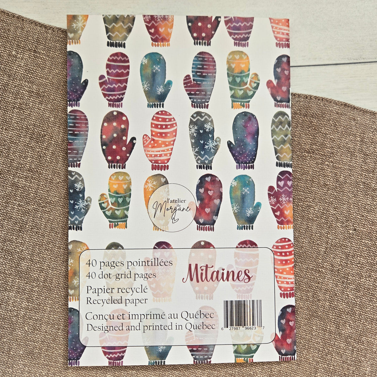 Cahier de notes mitaines